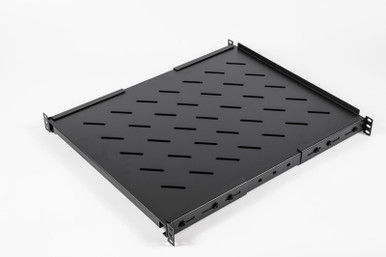 1U Vented 4 Post Adjustable Rack Shelf (22 Inch to 40 Inch)