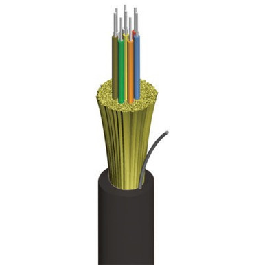 12 Strand-Fibre Optic OS2 Cable, AFL, DX, SM, Black Jacket | Shop