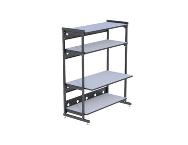 7100-1-100-60 - Configured 4-Post 4 Shelf LAN Rack - 60