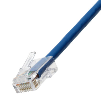 Cat6 Non-Booted Ethernet Cable - Blue Jacket | Cables Plus USA