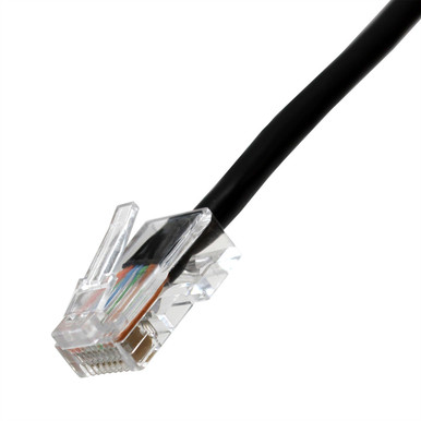 Cat5e Non-Booted Ethernet Cable - Black Jacket | Shop now