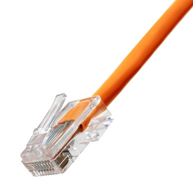 Cat5e Non-Booted Ethernet Cable - Orange Jacket | Shop online