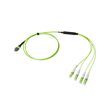 MTP Elite/UPC to CS, 8 Fiber Breakout Cable, OM5, MM, 50/125