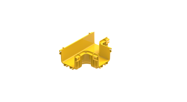 CF120 Fiber Tray - Horizontal Tee Connector, Yellow | Buy now