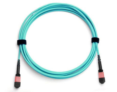 MTP/MPO Fiber Optic Cable 24-Fiber, Multimode OM4, Plenum