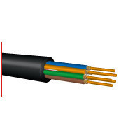 24-Fiber B Series Ultra-Fox Fiber Cable, Black Jacket, Broadcast Rated