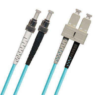 TAA Compliant Fiber Patch Cable ST-SC MM 50/125 OM3 | CablesPlusUSA