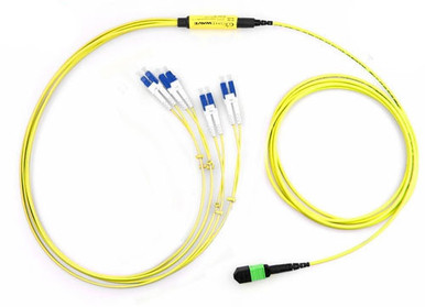 MTP/MPO to LC 8- Fiber Optic Fanout Cable, SM, OS2 | Shop