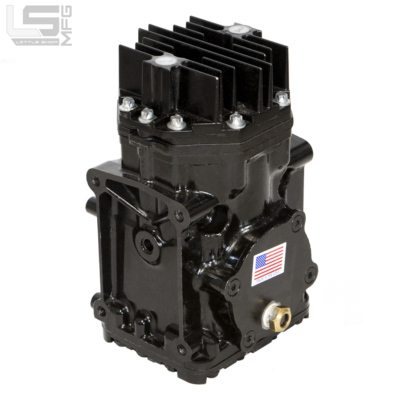 York SLM Compressor w/ Head Fittings - Little Shop Mfg