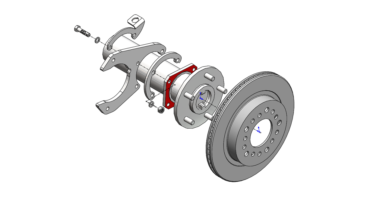 GM 71-87 C10 Rear Disc Brakes (5-lug) - Little Shop Mfg