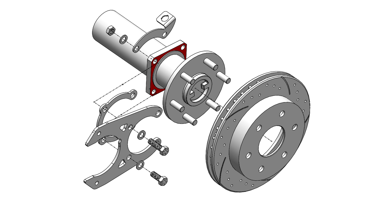 GM 88-00 K1500 Rear Disc Brakes (6-lug, for 11