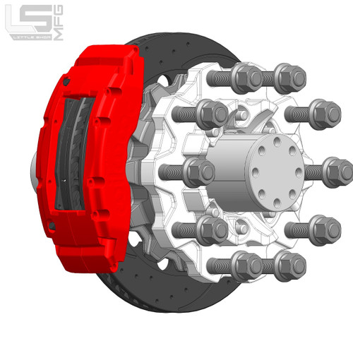 GM 73-99 REAR 16" TC6 Big Brake Kit (For Currie 8-Lug Floater Axle)