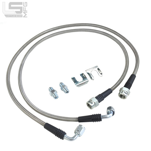 Braided Stainless Hoses - S10 and Midsize for 14/16 inch Front Kits
