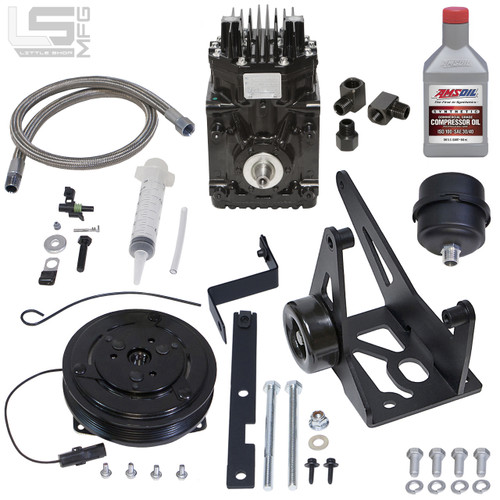 GM 4.8, 5.3, 6.0, 6.2 LS Belt Driven Compressor Kit