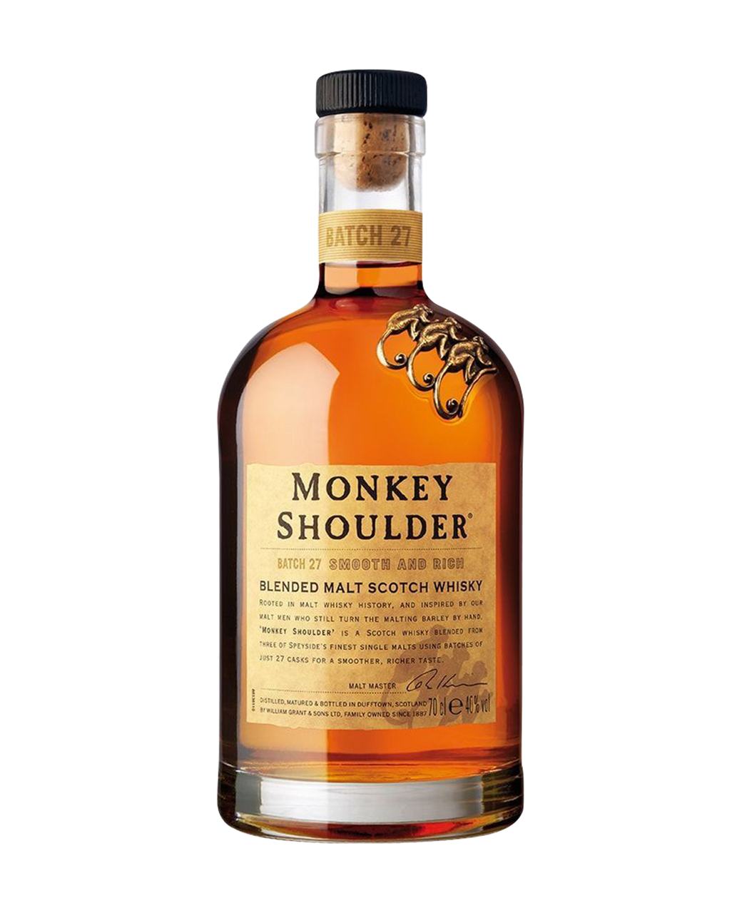 27, Scotch Monkey - Batch Network Blended Spirits Malt & Rich Smooth Shoulder