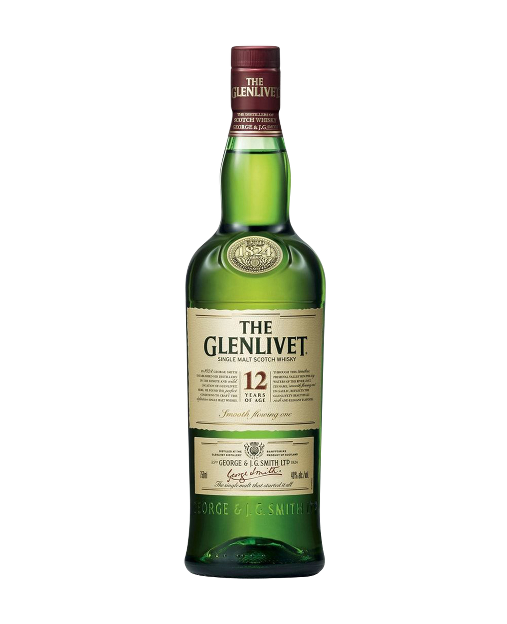 12 Year Old Single Malt Scotch Whisky - The Glenlivet