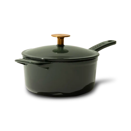 Made In Enameled Cast Iron Saucepan