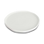 Korin Durable White Textured Flat Round Plate