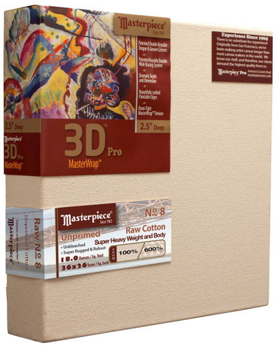 16x20 3D Pro 2.5 Raw No. 8 Cotton Canvas