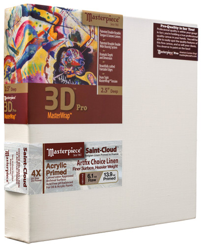 12x16 3D Pro 2.5 Saint-Cloud Acrylic Primed Belgian Linen