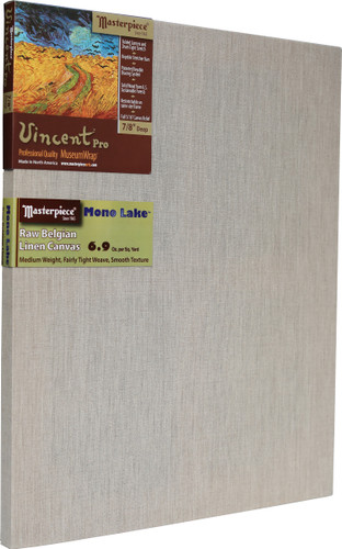 9x20 Vincent Pro Raw Linen Mono Lake 6.9oz Canvas