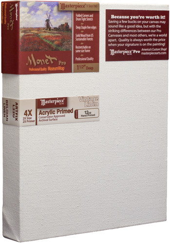 9x12 Monet Pro Vintage L22U AP Linen Canvas