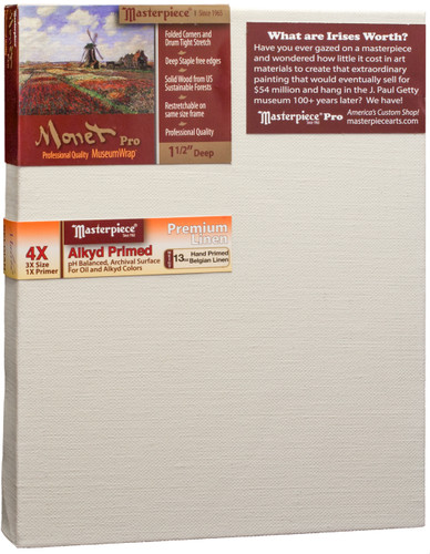 8.5x11 Monet Pro Malibu Alkyd OP Linen Canvas
