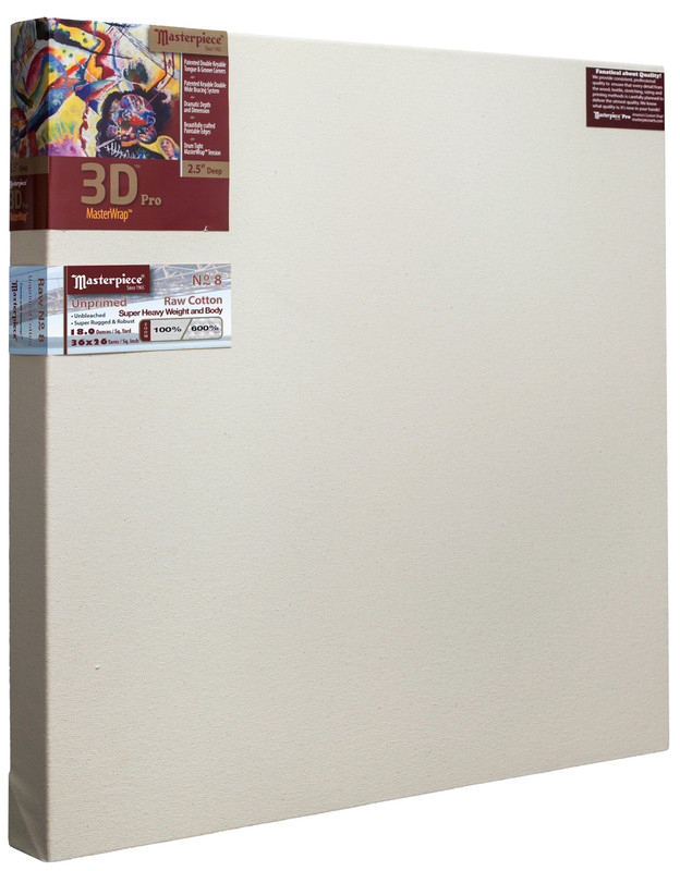 40X50 3D Pro 2.5 Raw No. 8 Cotton Canvas