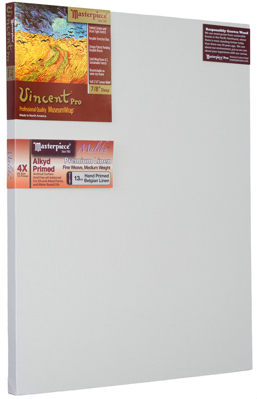 30x30 Vincent Pro Malibu Alkyd OP Linen Canvas 30x30 Vincent Pro Malibu Alkyd OP Linen Canvas