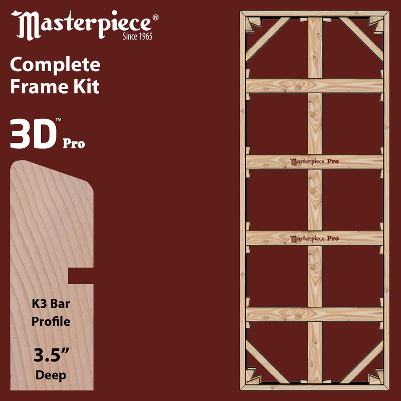 36x116 3D 3.5" K3 Frame Kit