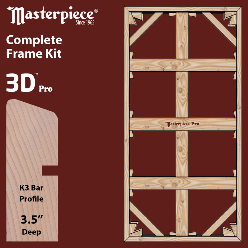 53x96 3D 3.5" K3 Frame Kit