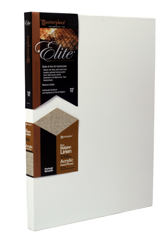 39x107 Elite Pau Portrait Acrylic Primed Linen