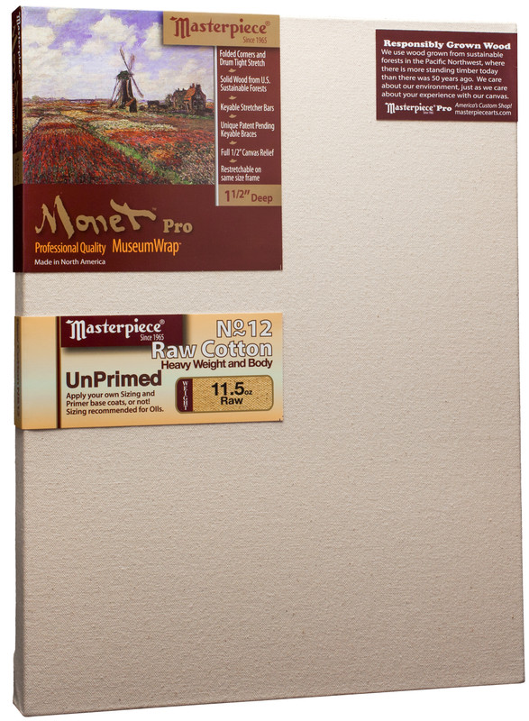 20x36 Monet Pro Raw No. 12 Cotton Canvas