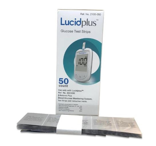 Blood Ketone Test Strips Precision Xtra® 10 Strips per Box 10 second test  time and 1.5 microliters blood sample size For Ketone Precision Meters