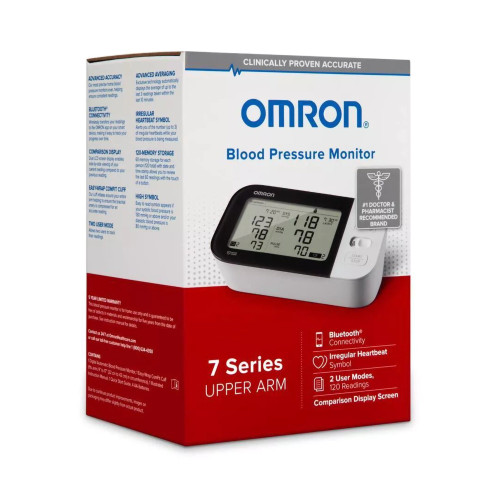 Digital Blood Pressure Monitoring Unit Omron 7 Series For Home Use Adult Large Cuff