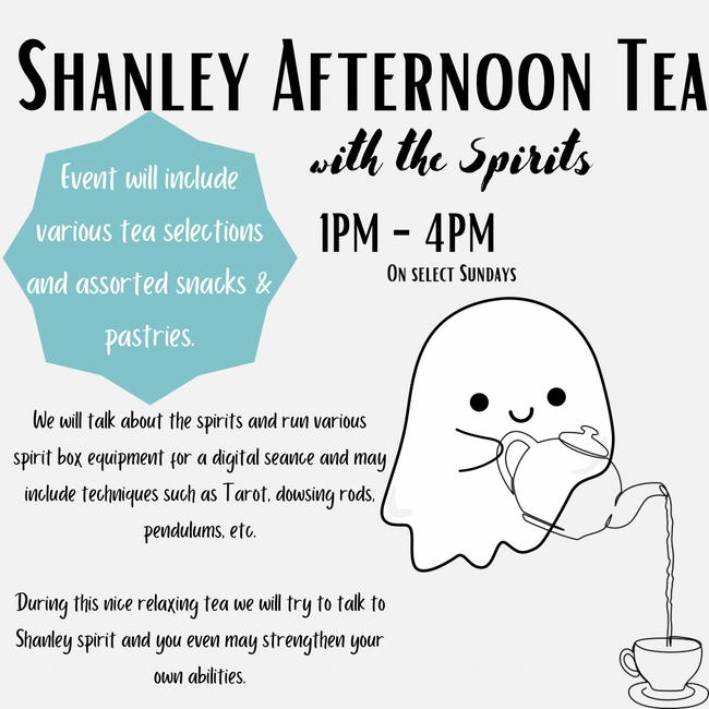 Shanley Afternoon Tea with the Spirits