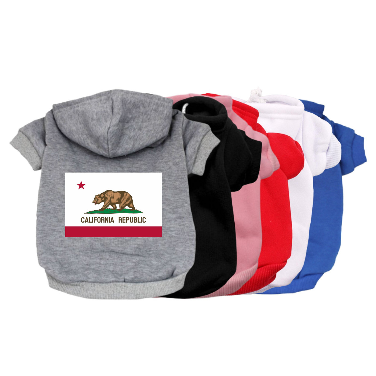 California Republic Dog Hoodie exclusive at The Honest Dog