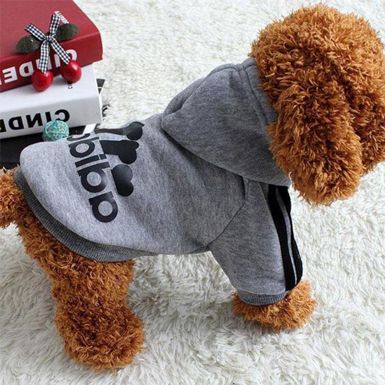 Adidog Hooded Jumpsuit exclusive at TheHonestDog