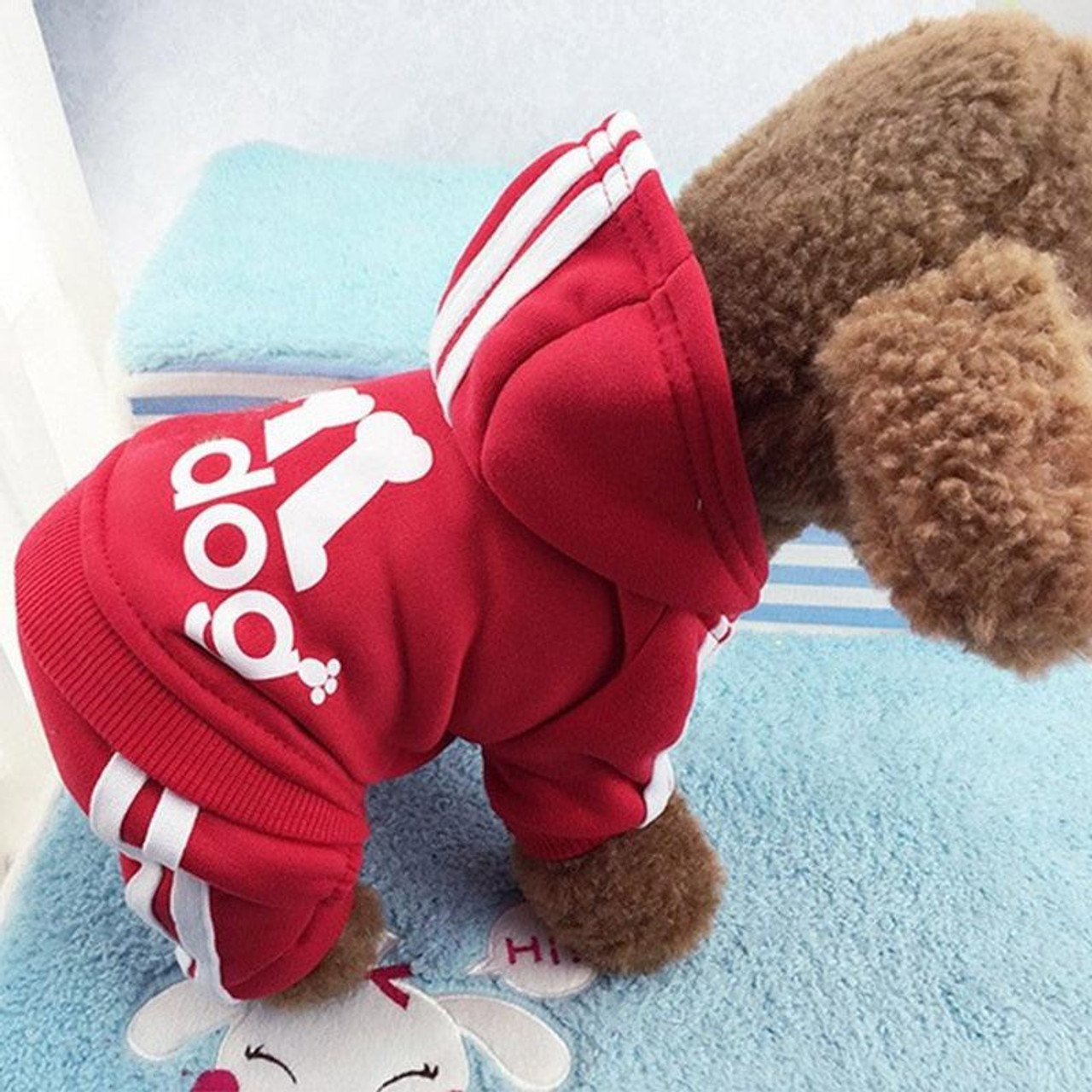 Adidog Hooded Jumpsuit exclusive at TheHonestDog