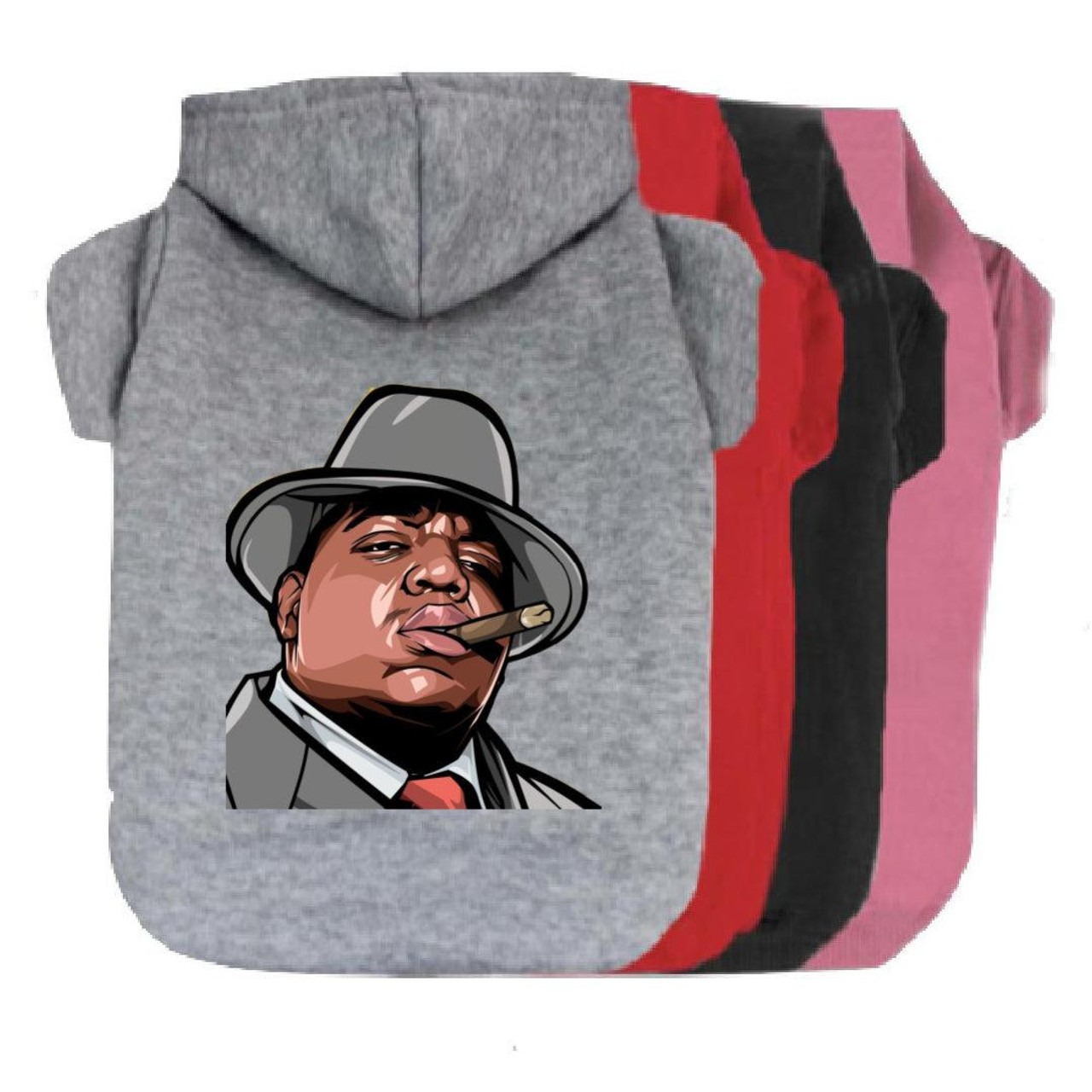 Notorious BIG Cigar Dog Hoodie exclusive at TheHonestDog