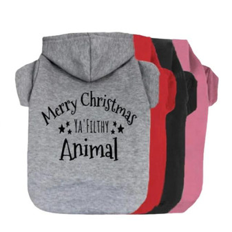 Merry Christmas Ya Filthy Animal Dog Hoodie-Dog Shirt-TheHonestDog