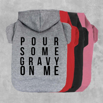 Pour Some Gravy On Me Dog Hoodie-The Honest Dog-TheHonestDog