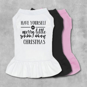 Have Yourself A Merry Little Christmas Dog Dress-The Honest Dog-TheHonestDog