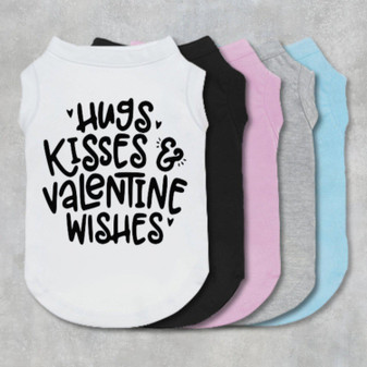 Hugs Kisses & Valentine Wishes Dog Shirt-The Honest Dog-TheHonestDog