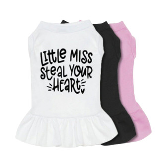 Little Miss Steal Your Heart Dog Dress-Dog Dress-TheHonestDog