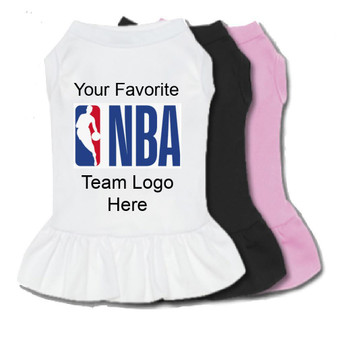 NBA Team Logo Dog Dress-The Honest Dog-TheHonestDog