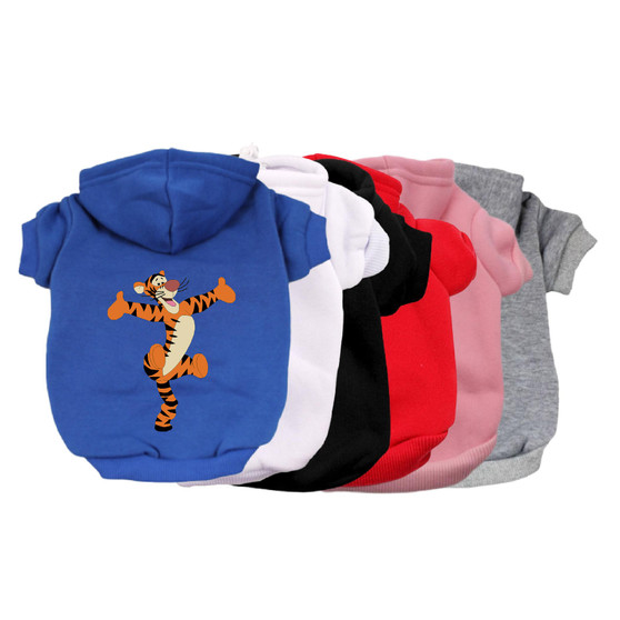 Tigger Dog Hoodie-Dog Hoodie-TheHonestDog