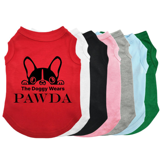The Doggy Wears Pawda Designer Prada Inspired Pet Shirt