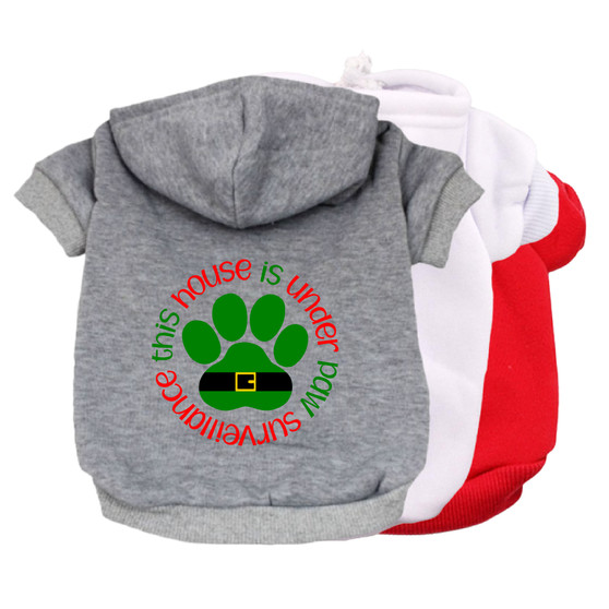 House Under Paw Surveillance Pet Hoodie