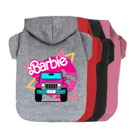 Barbie Jeep Pet Hoodie